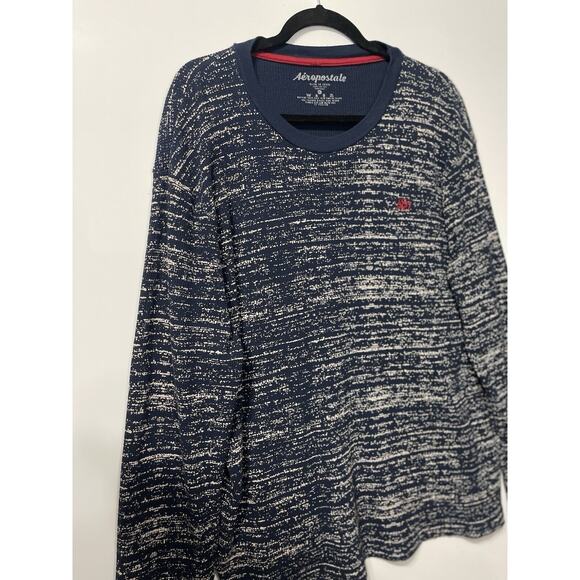 Aeropostale Thermal Waffle Knit Long Sleeve Y2K Preppy Big & Tall Men Size 3XL - Picture 4 of 7